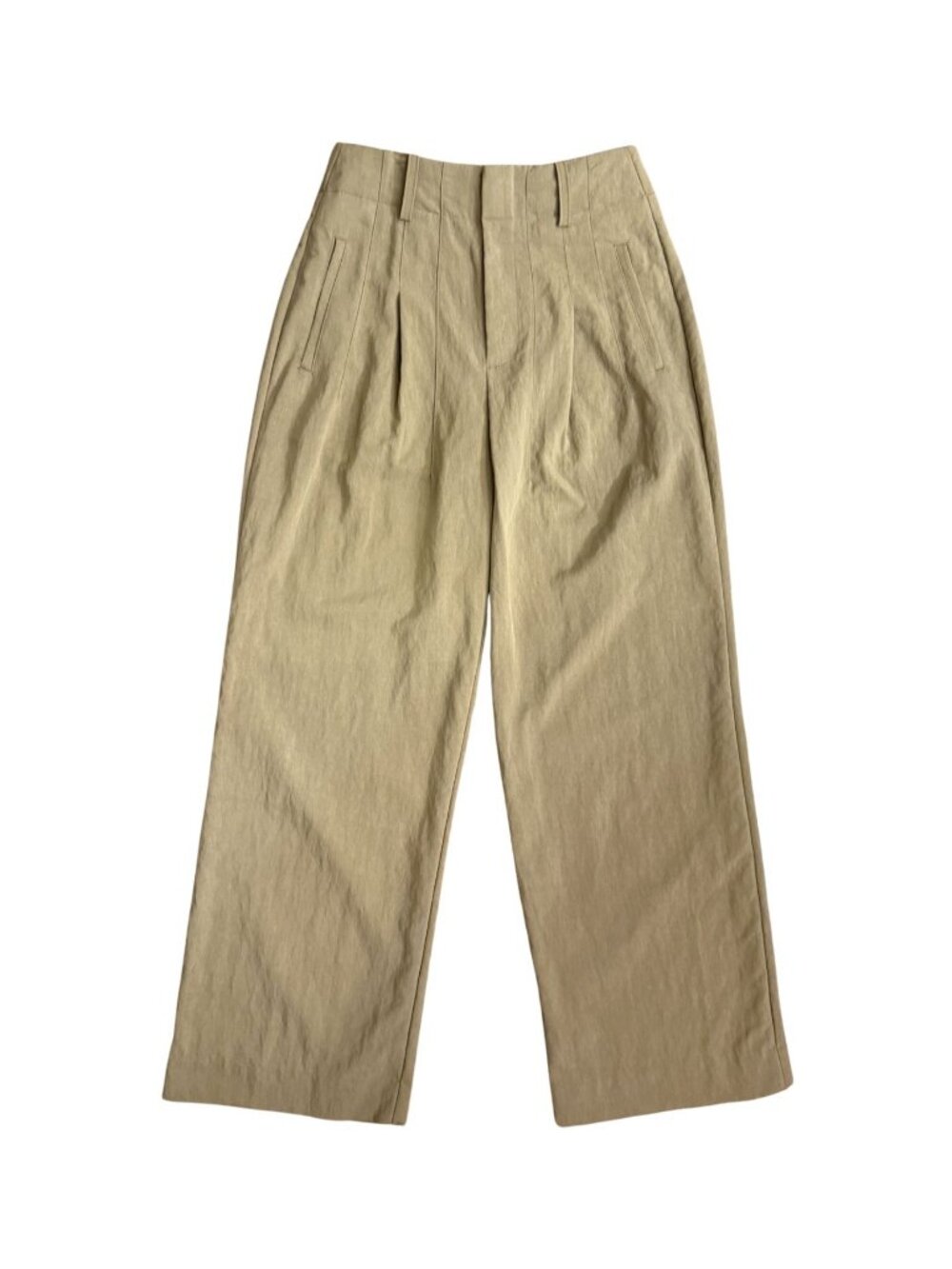 BANANA REPUBLIC Khaki Green Reissue Pleat Pant NWT $150 Sz 0